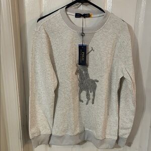 Polo by Ralph Lauren Light Gray Crewneck Sweater